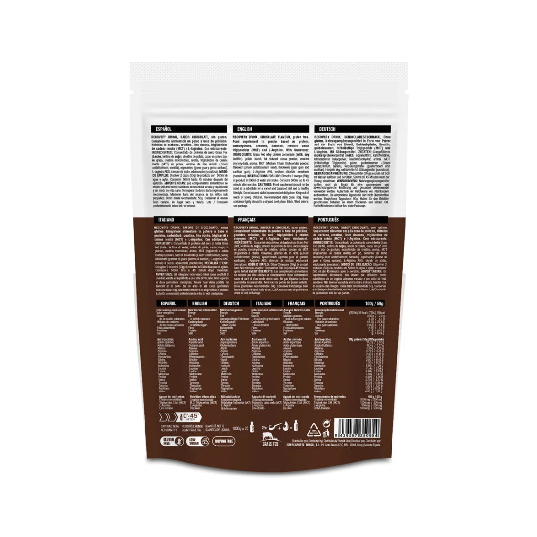 Boisson de Récupération 226ER RECOVERY (0.5kg) Chocolat