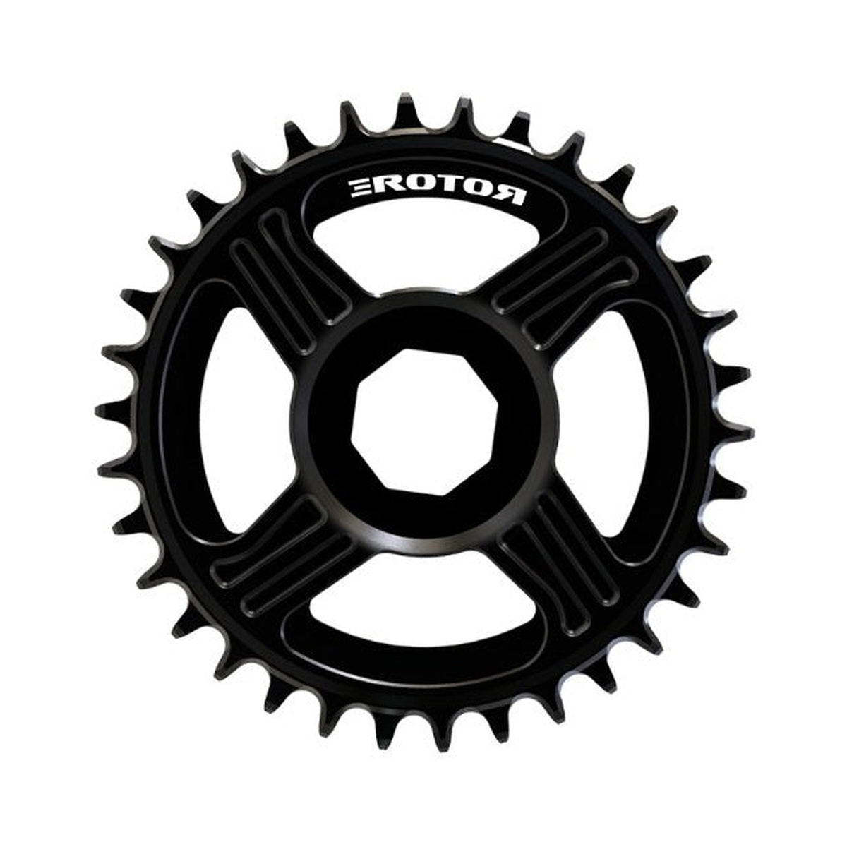 ROTOR E-MTB BOSCH enkel kettingblad met directe montage — kettingblad op witte achtergrond