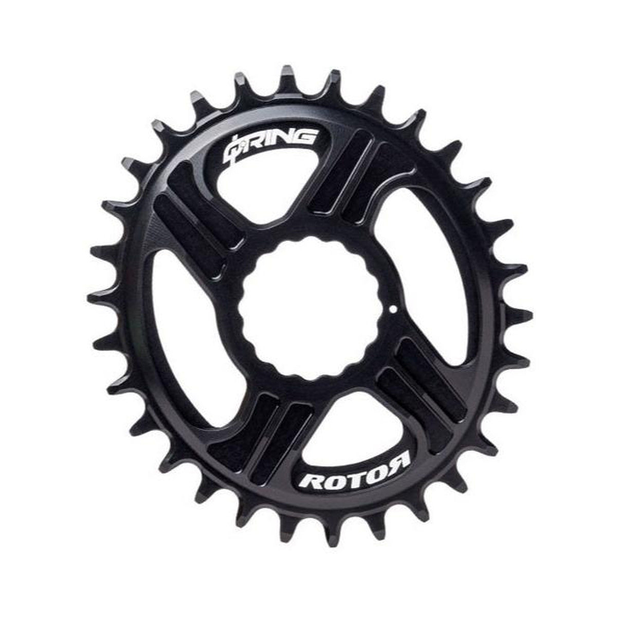 Ovaal enkel kettingblad ROTOR Q-RING 10/11/12-speed RaceFace Cinch Direct Mount — kettingblad op witte achtergrond