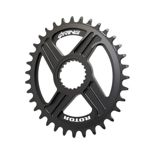 ROTOR Q-RING enkel kettingblad 12-speed met directe montage voor Shimano SLX / XT / XTR — kettingblad op witte achtergrond