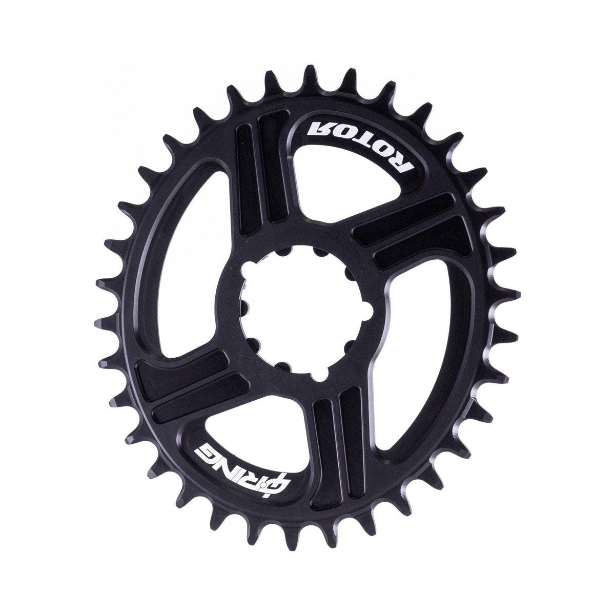 Ovaal enkel kettingblad ROTOR Q-RING 11/12-speed SRAM Direct Mount, offset 0 mm — kettingblad op witte achtergrond