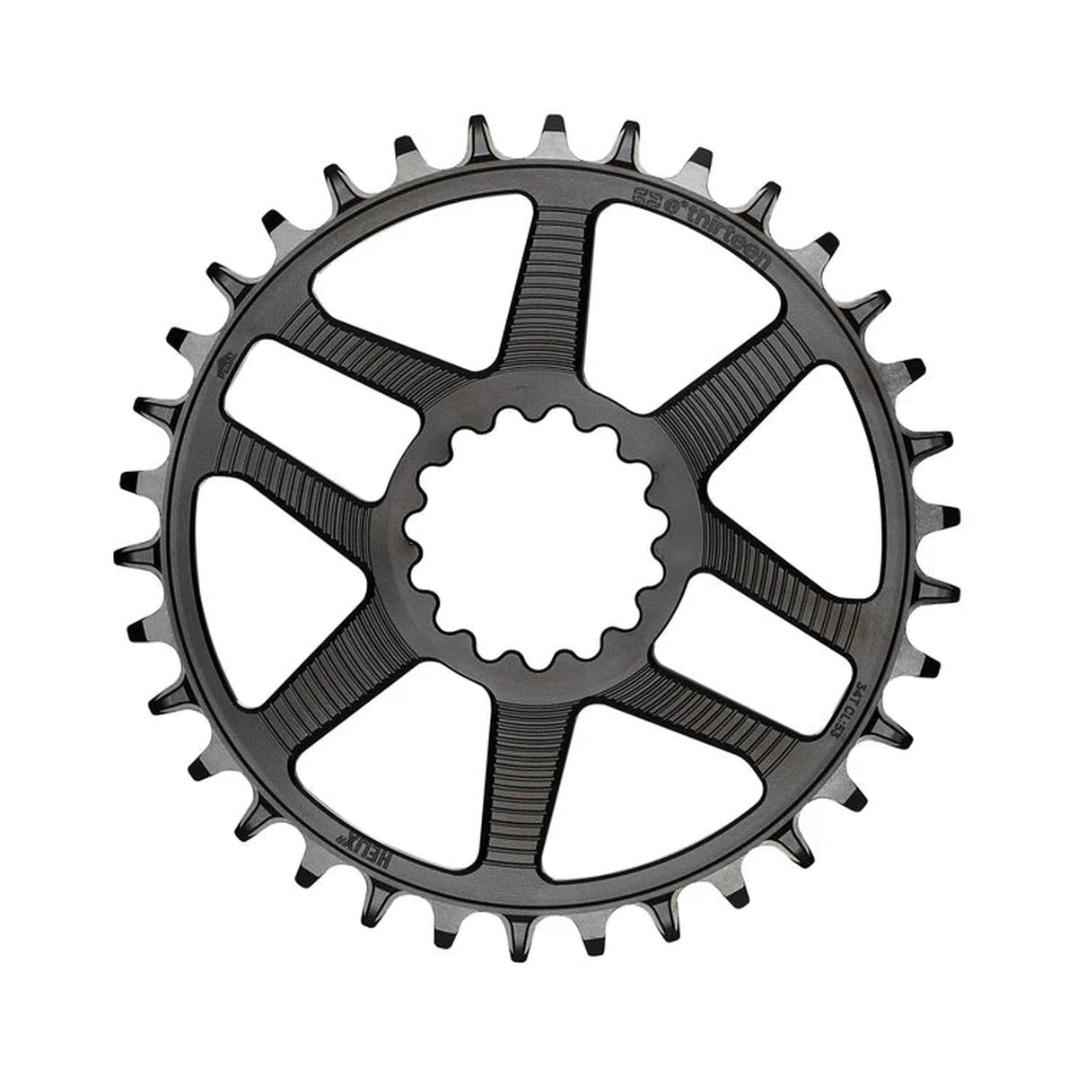 Enkel kettingblad E-THIRTEEN HELIX RACE 11/12-speed Direct Mount Boost/SuperBoost 52/55 mm — kettingblad op witte achtergrond