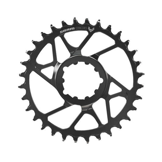 Enkel kettingblad SRAM EAGLE 70 T-TYPE BOOST 12-speed DM, offset 3 mm, zwart — kettingblad op witte achtergrond