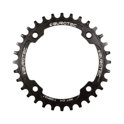 Enkel kettingblad BURGTEC E-BIKE THICK THIN, binnenzijde 104 mm — kettingblad op witte achtergrond