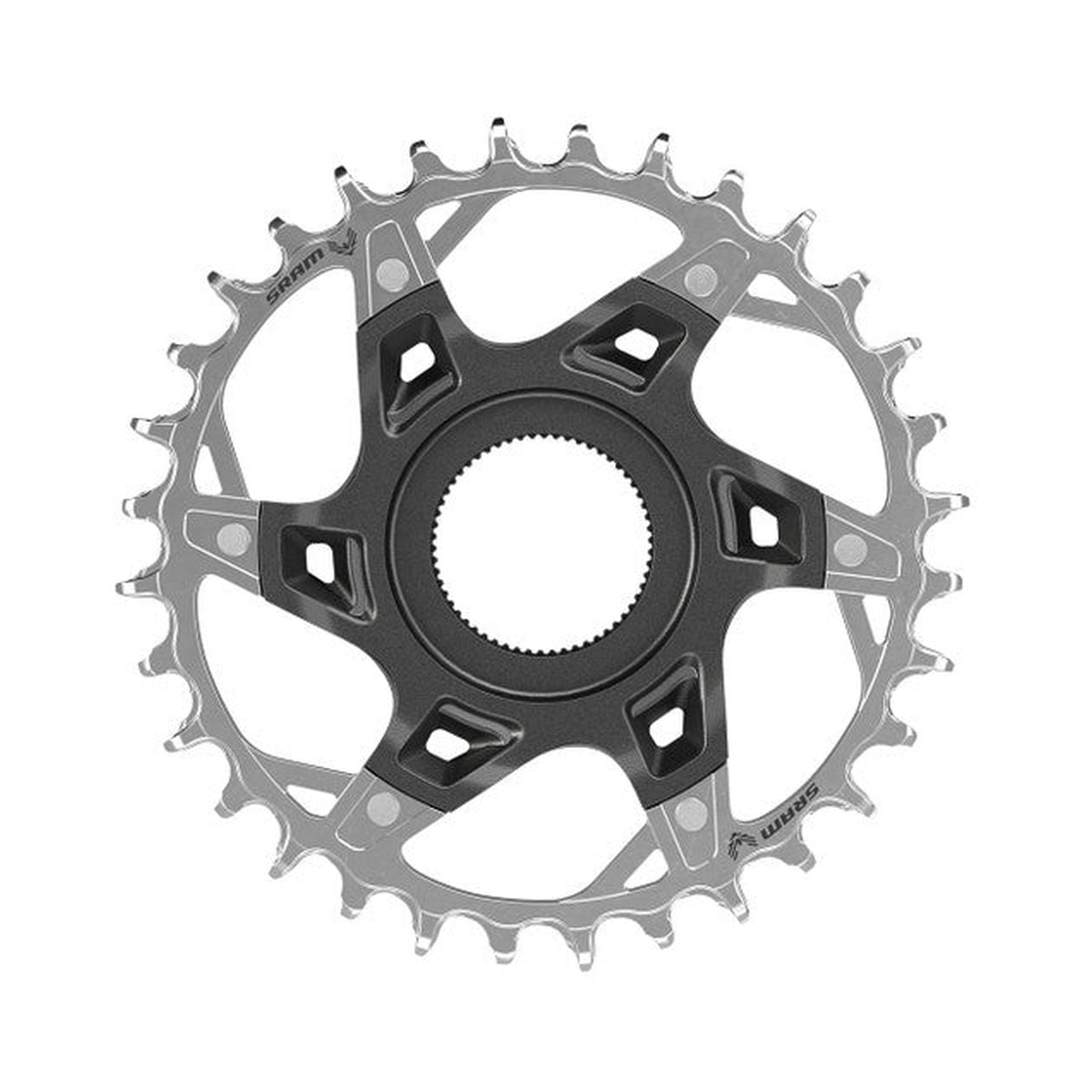 Enkel kettingblad SRAM XX T-TYPE EAGLE 12-speed Direct Mount FAZUA — kettingblad op witte achtergrond