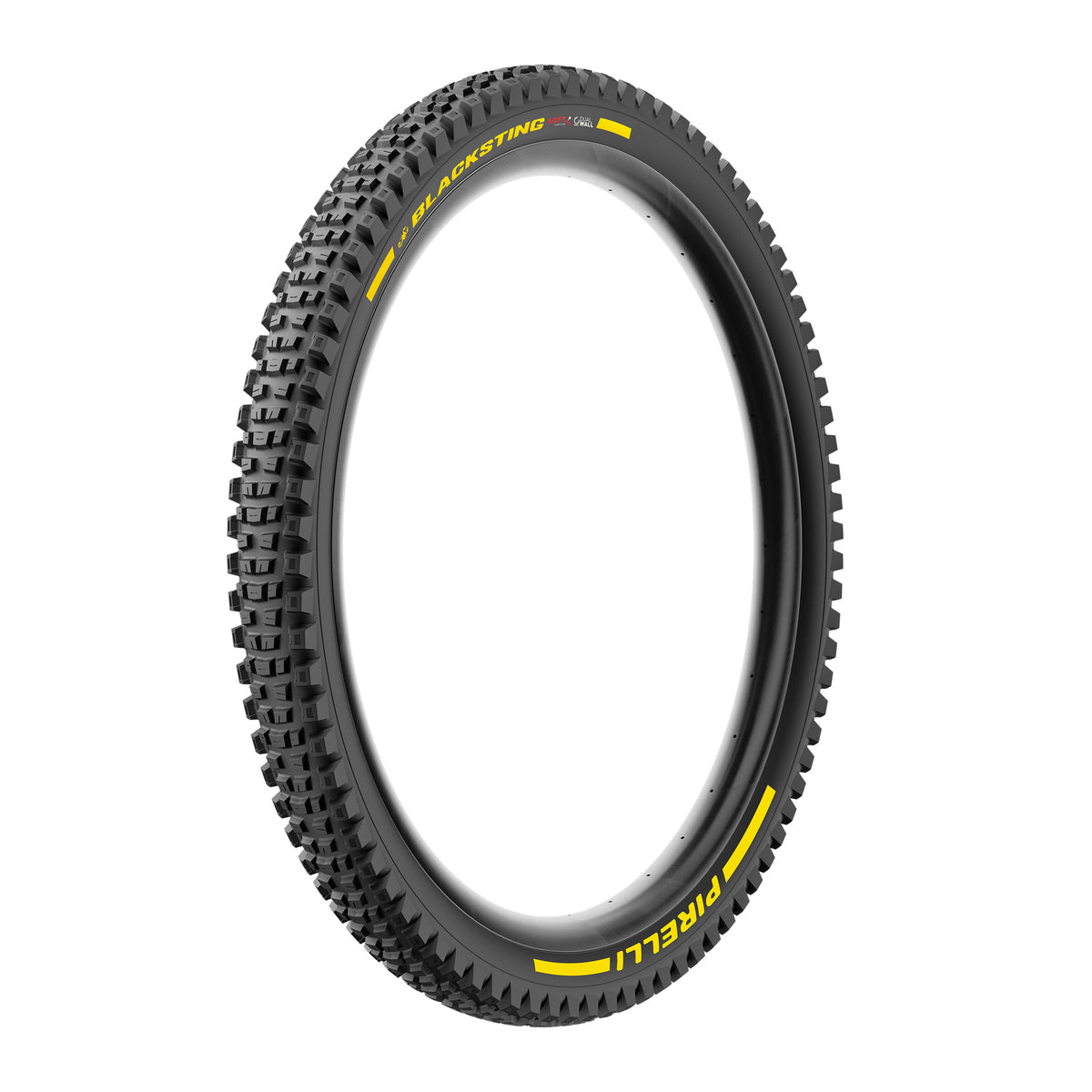 Pneu PIRELLI SCORPION BLACK STING 29x2.40 Soft DualWall Tubeless Ready Souple Noir/Jaune Team Edition