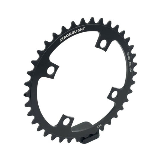 Enkel kettingblad STRONGLIGHT BOSCH GEN1/GEN3 1/8/9/10-speed, BCD 104 mm (Bosch, Shimano, Yamaha, Bafang, Brose…), staal — kettingblad op witte achtergrond
