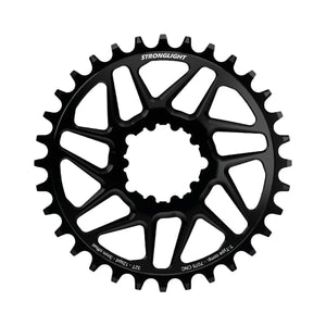 Plateau Mono STRONGLIGHT SRAM EAGLE SX/NX/GX/X01 12V Direct Mount Offset 3mm Boost — vue du plateau sur fond blanc