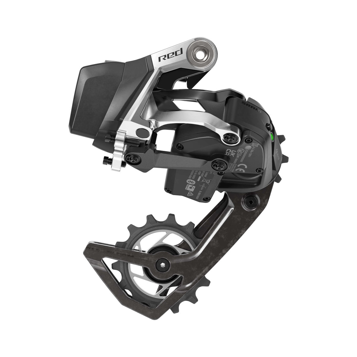 SRAM RED AXS E1 12-speed achterderailleur – product op witte achtergrond