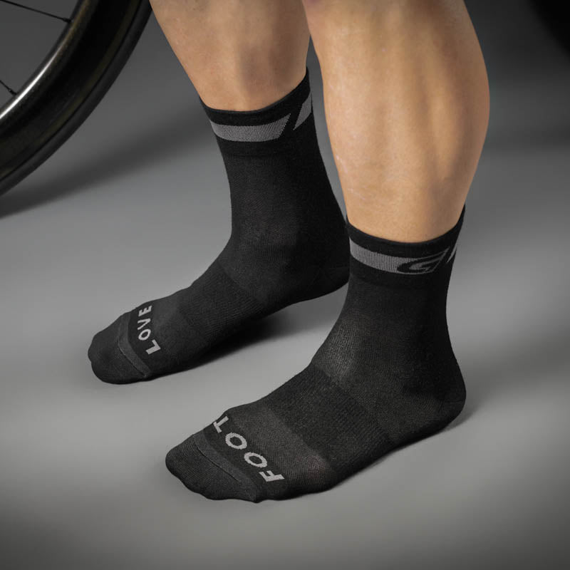 Chaussettes GRIPGRAB MERINO REGULAR CUT Noir