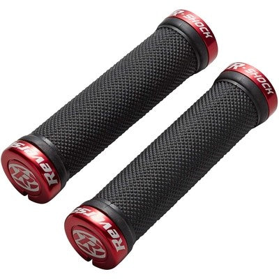 Grips REVERSE COMPONENTS R-SHOCK Lock-On Ø 31mm Noir/Rouge