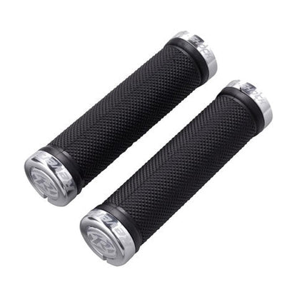Grips REVERSE COMPONENTS R-SHOCK Lock-On Zwart/Zilver