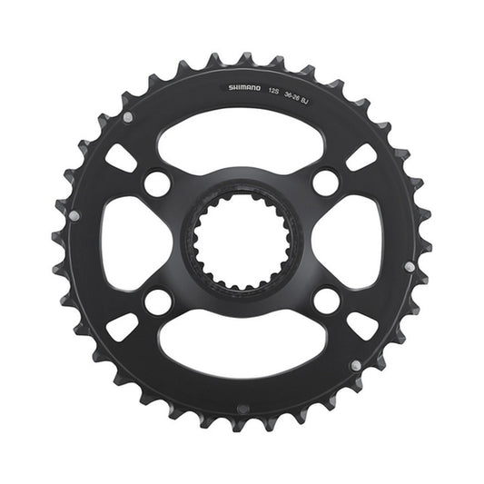 Buitenblad SHIMANO SLX voor FC-M7100-2/FC-M7120-B2 (26-36 tanden) 12-speed — kettingblad op witte achtergrond