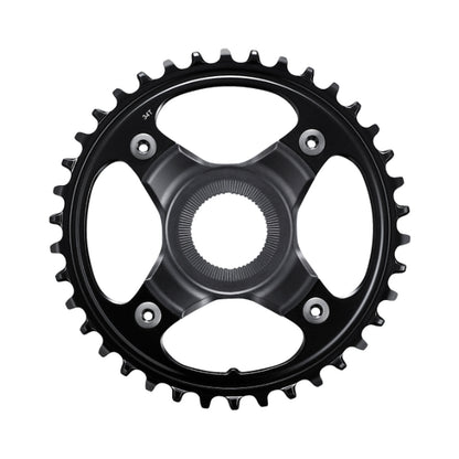 Enkel kettingblad voor e-bike SHIMANO SM-CRE80-B 10/11-speed, kettinglijn 55 mm — kettingblad op witte achtergrond