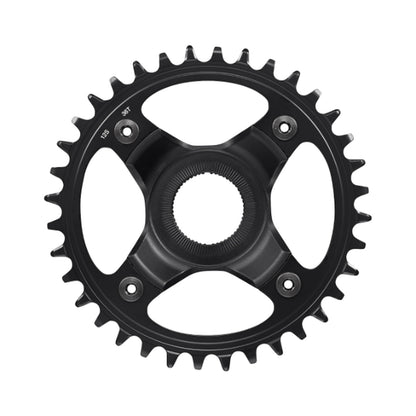 Enkel kettingblad voor e-bike SHIMANO SM-CRE80-12-B 12-speed, kettinglijn 53 mm — kettingblad op witte achtergrond