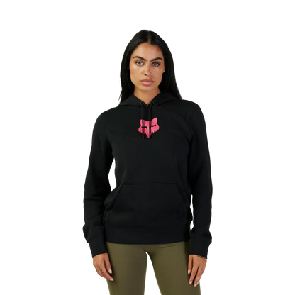 FOX HEAD dameshoodie zwart/roze