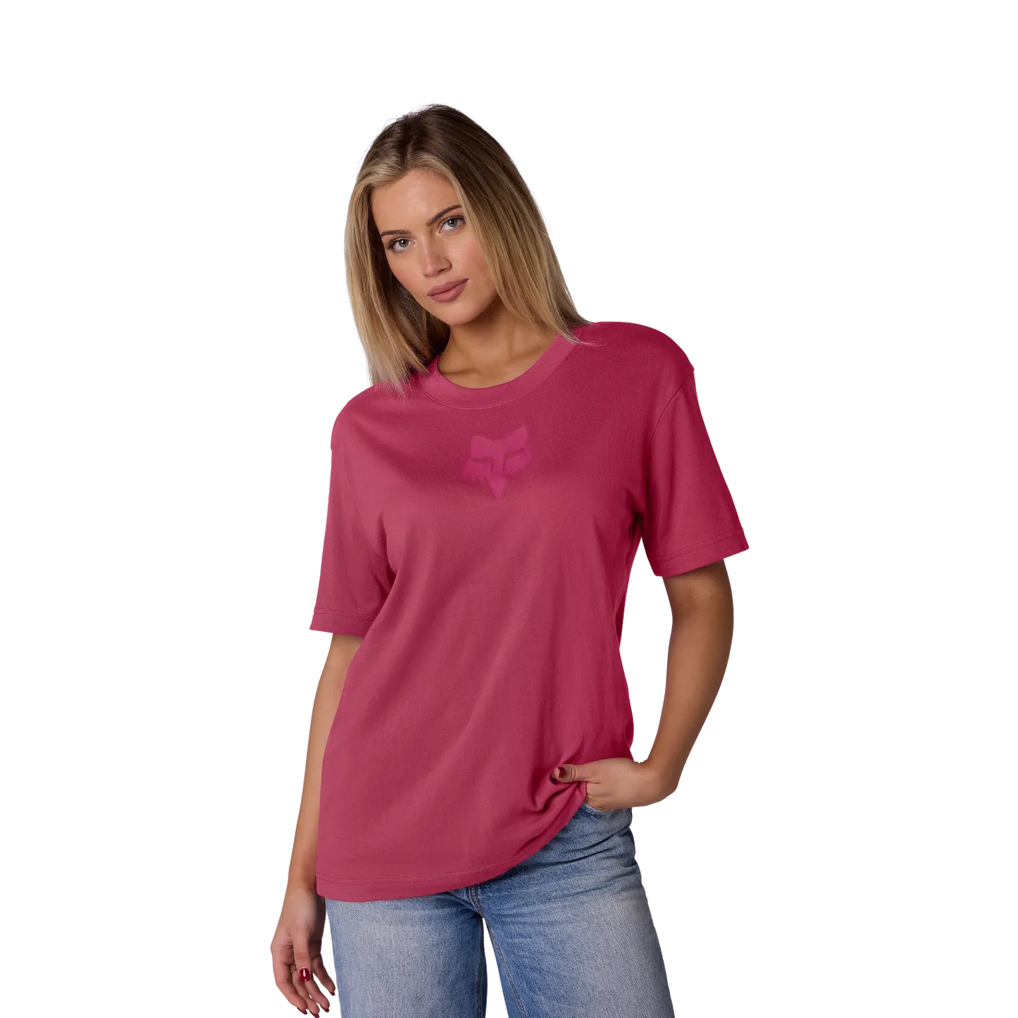 FOX HEAD Korte mouwen Berry Roze T-shirt voor dames
