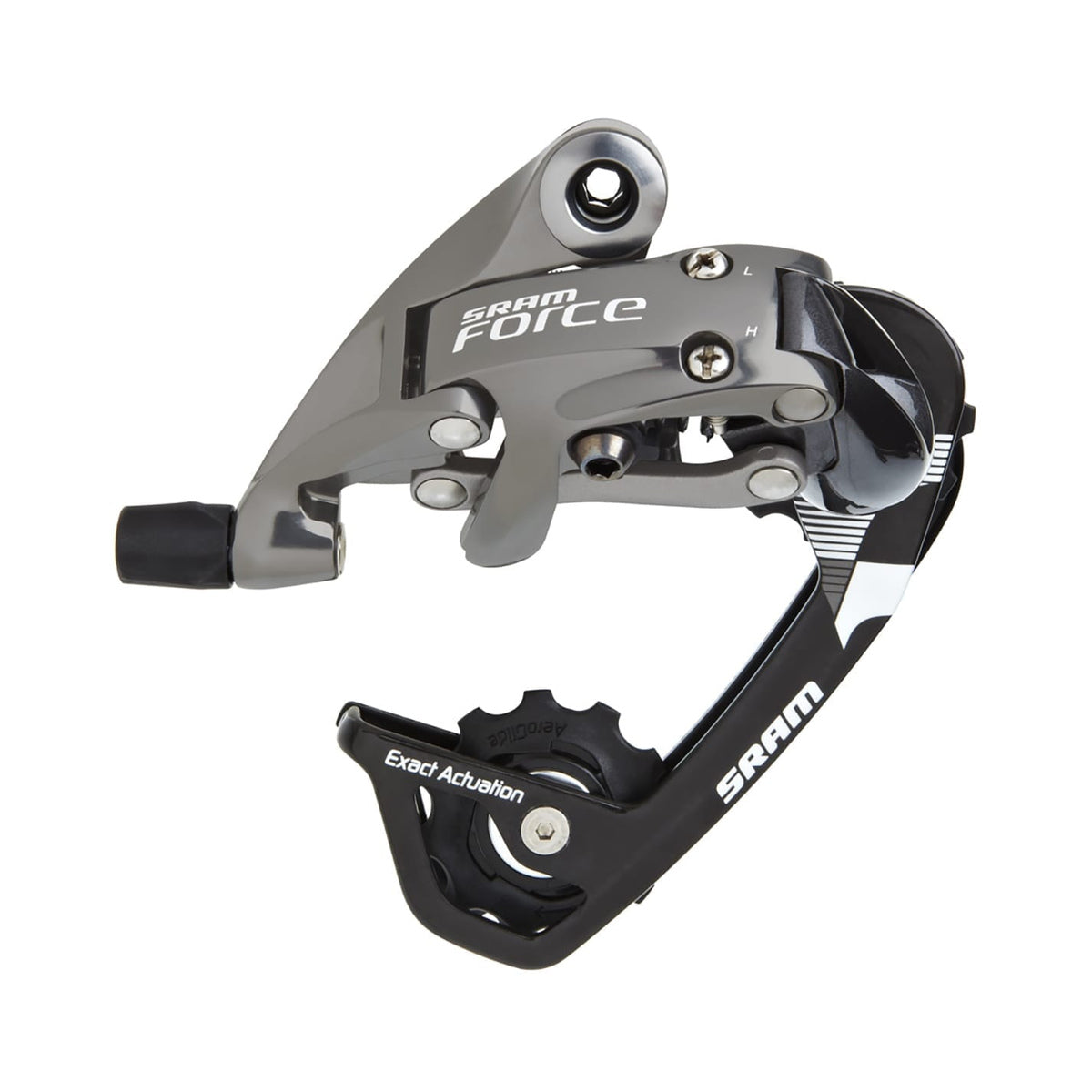 SRAM FORCE 10-speed achterderailleur met medium kooi – product op witte achtergrond