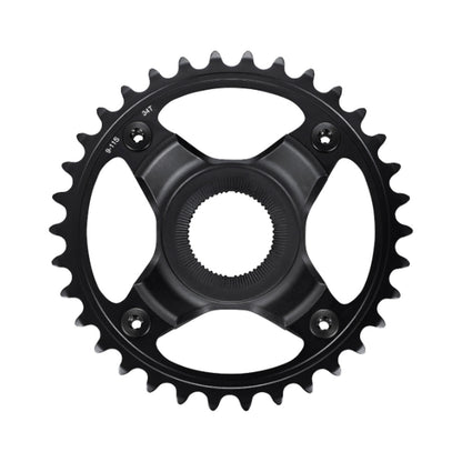 Enkel kettingblad voor e-bike SHIMANO SM-CRE70-B 9/10/11-speed, kettinglijn 53 mm — kettingblad op witte achtergrond