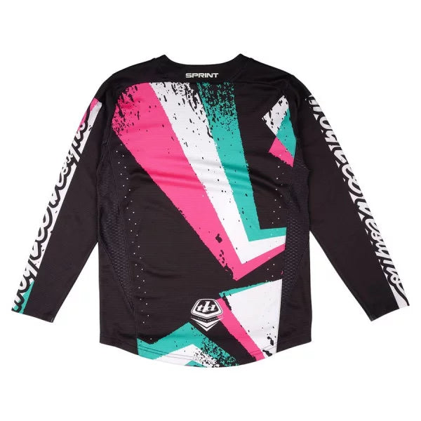 Maillot TROY LEE DESIGNS SPRINT FULL PULL Junior Manches Longues Noir