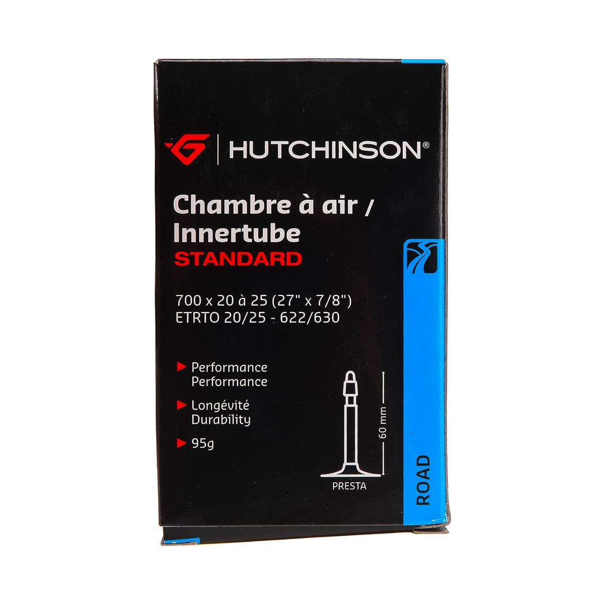 Chambre à Air HUTCHINSON STANDARD 700x20/25 PRESTA