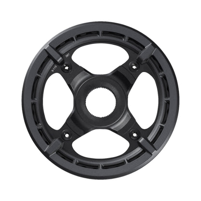 Enkel kettingblad voor e-bike SHIMANO SM-CRE70 9/10/11-speed met dubbele kettinggeleider — kettingblad op witte achtergrond