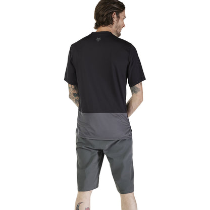 Maillot FOX RANGER WORDMARK Manches Courtes Noir