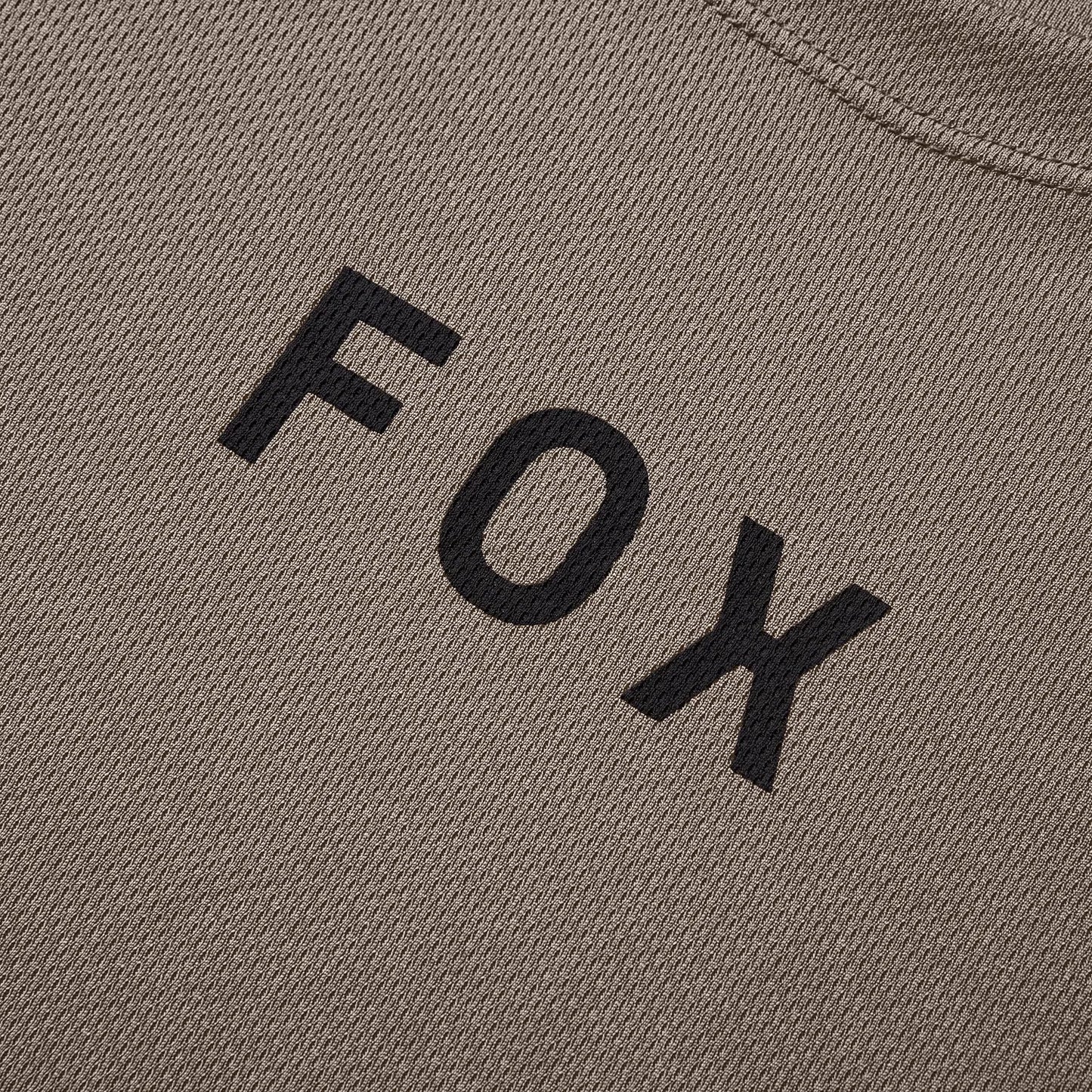 Maillot FOX RANGER WORDMARK Manches Courtes Brun Nutmeg