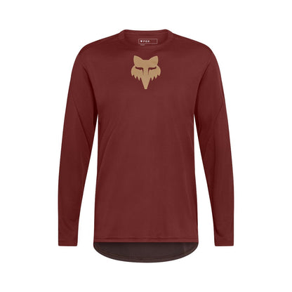 Shirt FOX RANGER FOX HEAD Lange Mouwen Bordeauxrood