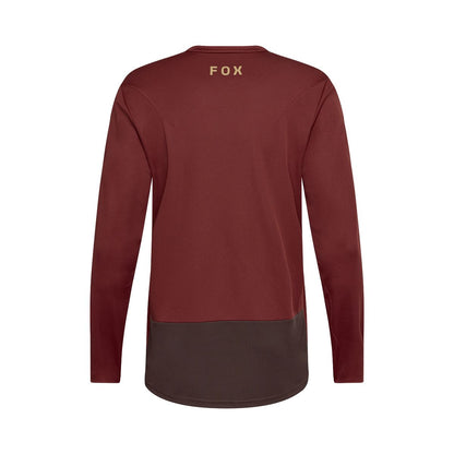 Shirt FOX RANGER FOX HEAD Lange Mouwen Bordeauxrood
