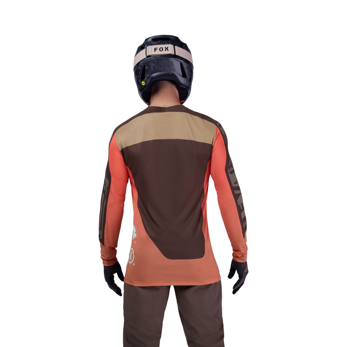 FOX FLEXAIR ELEVATED Lange Mouw Trui Bruin/Oranje