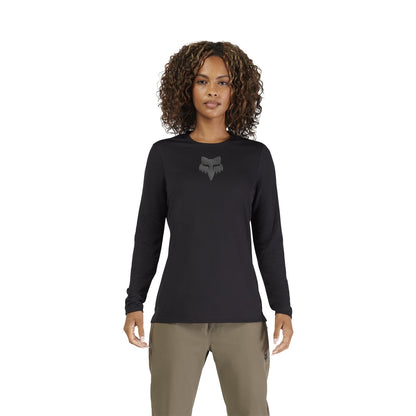 FOX RANGER HEAD Dames shirt Lange Mouwen Zwart