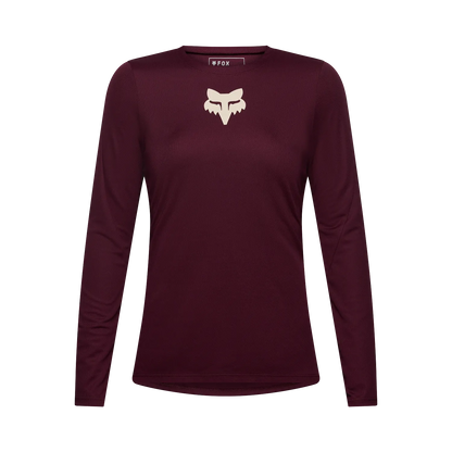 Dames FOX RANGER FOX HEAD-shirt met lange mouwen bordeauxrood