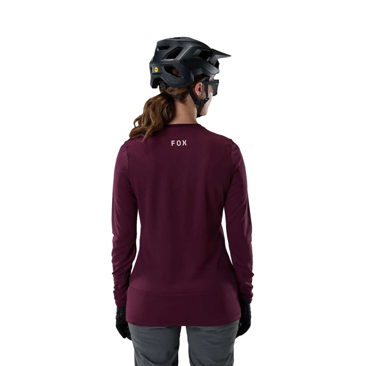 Dames FOX RANGER FOX HEAD-shirt met lange mouwen bordeauxrood