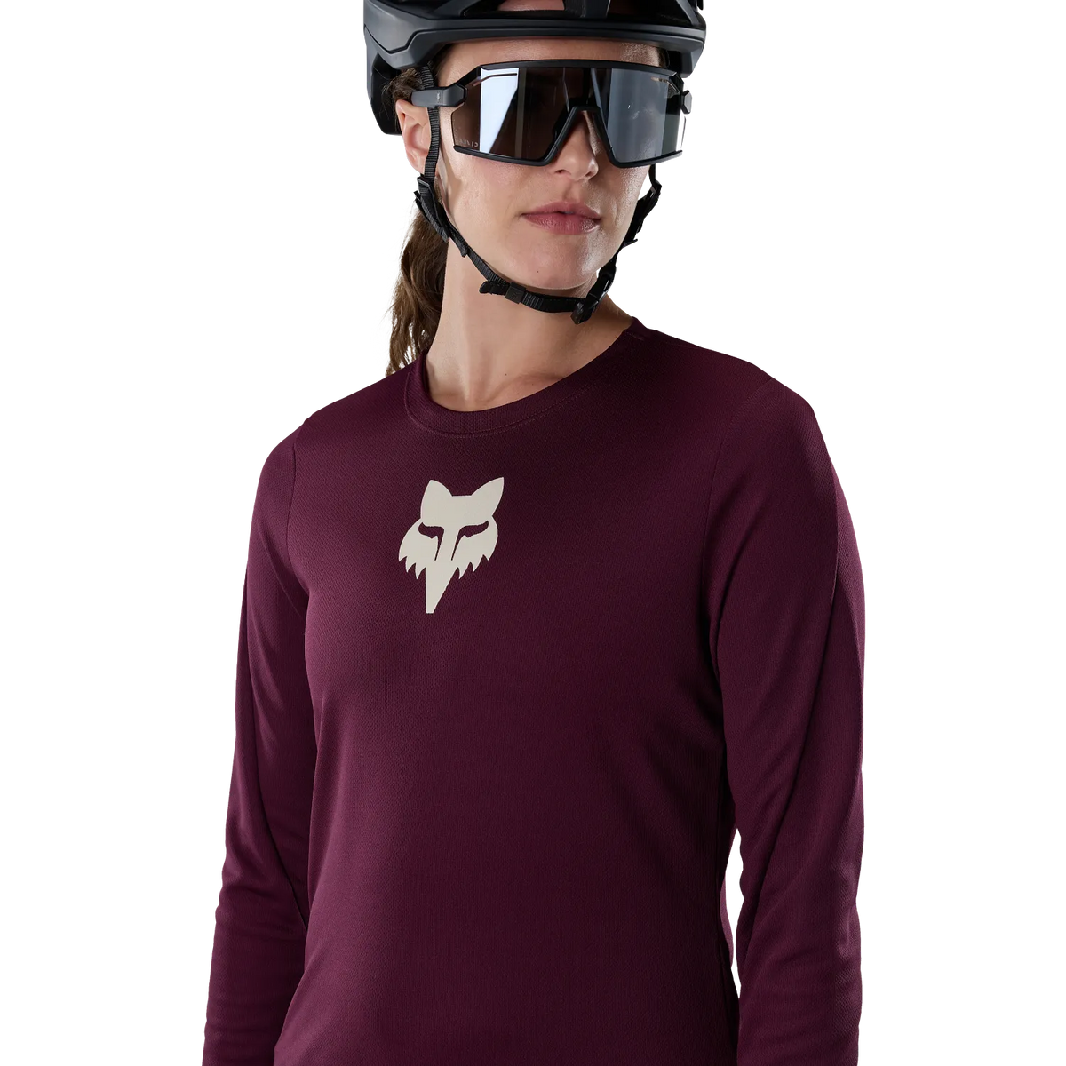 Dames FOX RANGER FOX HEAD-shirt met lange mouwen bordeauxrood