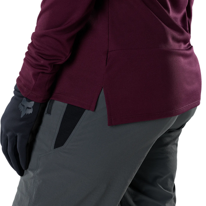 Dames FOX RANGER FOX HEAD-shirt met lange mouwen bordeauxrood