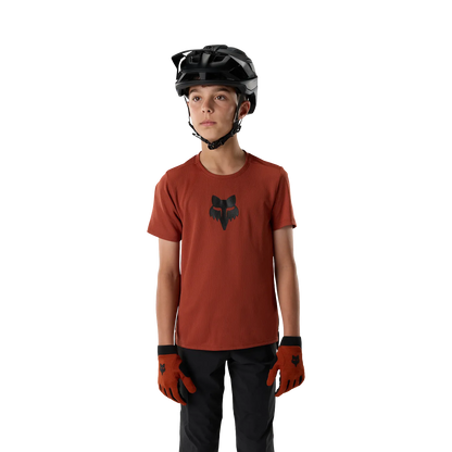 Maillot FOX RANGER HEAD Junior Manches Courtes Acid Scarlet