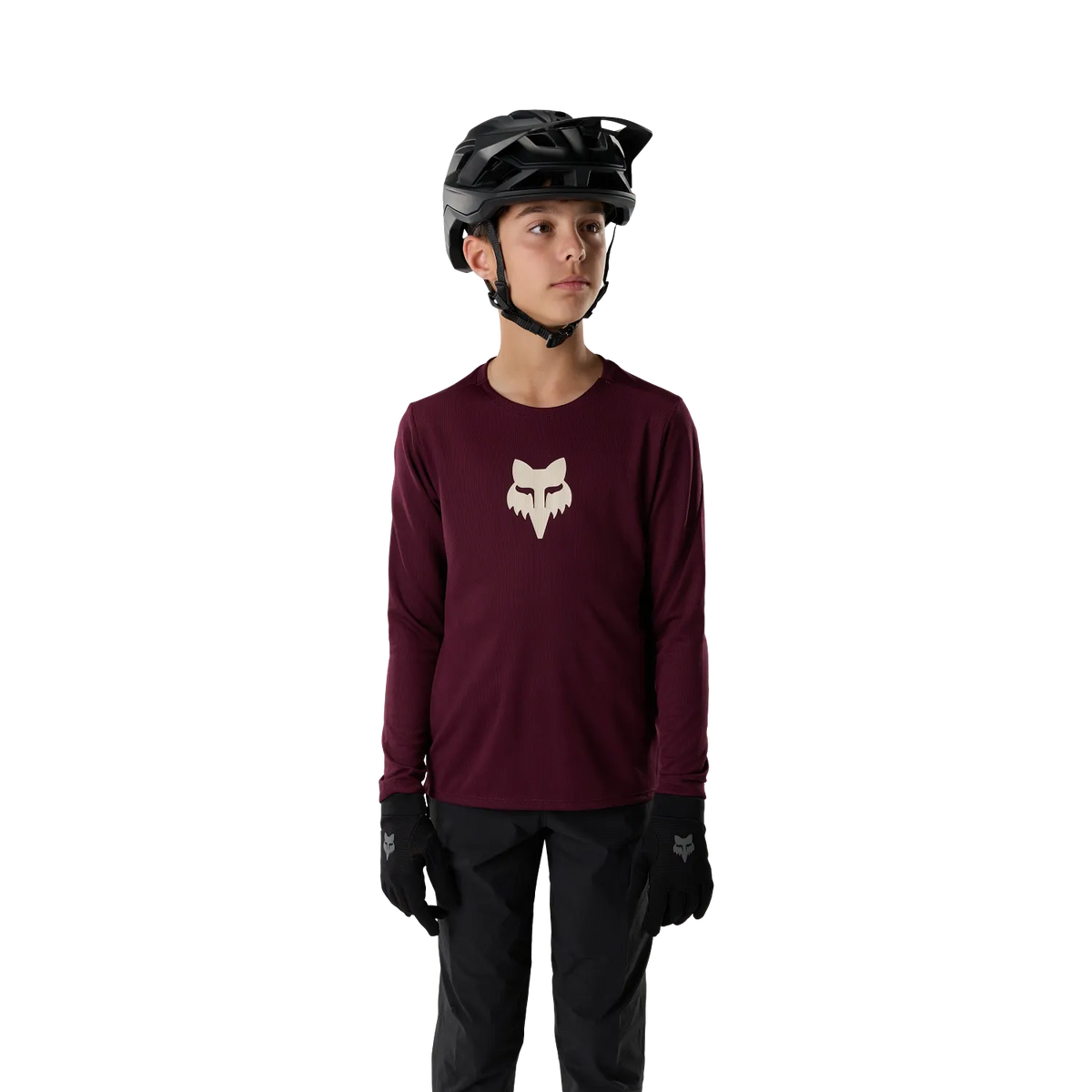 Shirt FOX RANGER FOX HEAD Junior Lange Mouwen Bordeaux