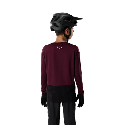Shirt FOX RANGER FOX HEAD Junior Lange Mouwen Bordeaux