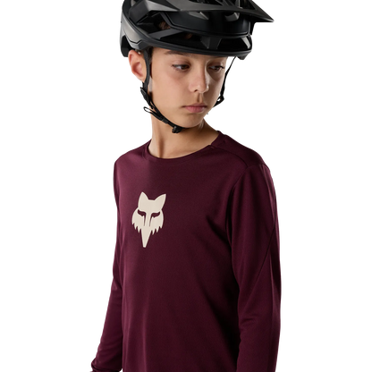 Shirt FOX RANGER FOX HEAD Junior Lange Mouwen Bordeaux