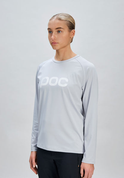Shirt POC REFORM ENDURO Lange Mouwen Dames Lichtgrijs