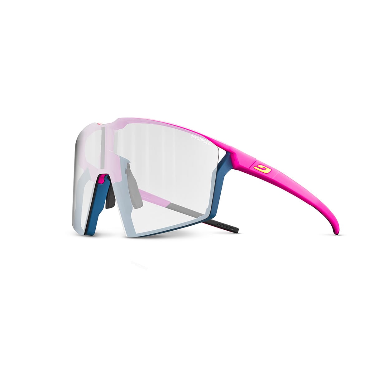 Lunettes JULBO EDGE Rose fluo/Bleu Spectron 3+ Smoke