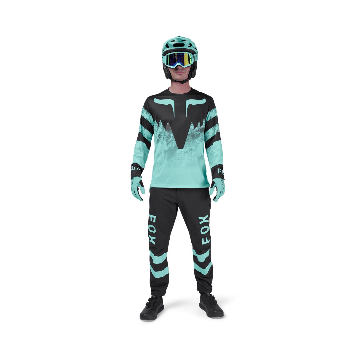 FOX RANGER KAIROS Lange Mouw Jersey Zwart/Blauw