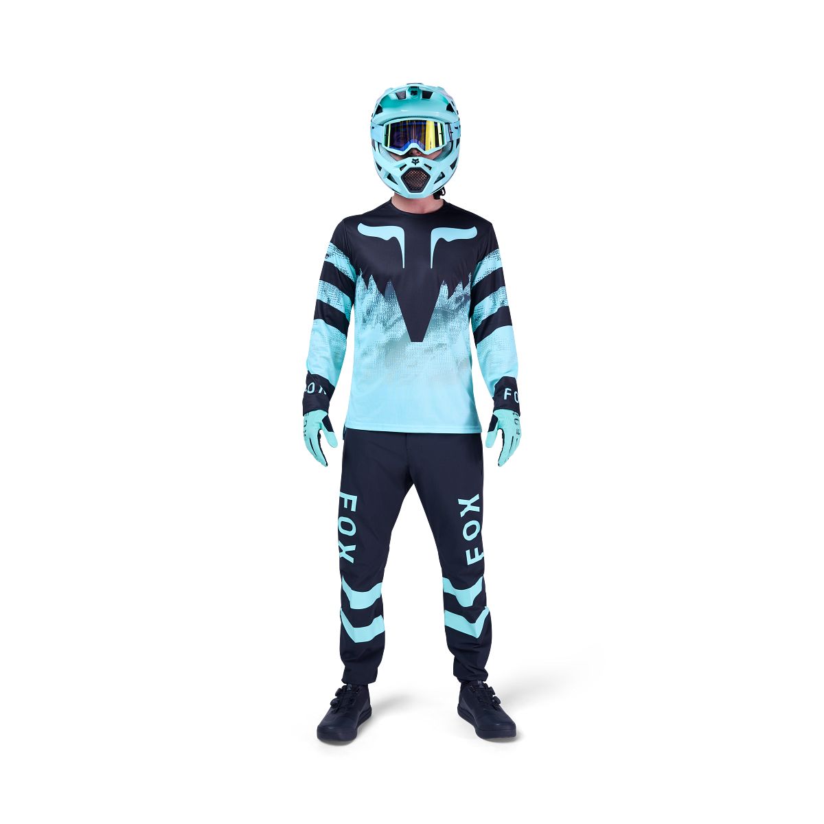 FOX RANGER KAIROS Lange Mouw Jersey Zwart/Blauw