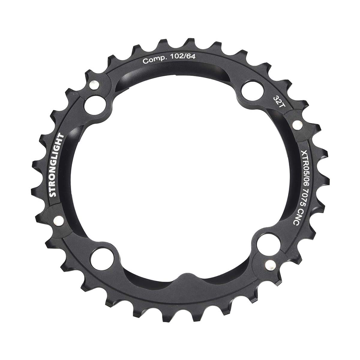 Plateau Intermédiaire STRONGLIGHT ALU 7075 SHIMANO XTR M960 9V 4 Trous 102 mm