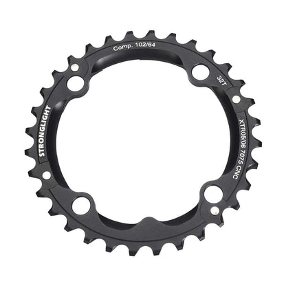 Middelste kettingblad STRONGLIGHT ALU 7075 SHIMANO XTR M960 9V 4 gaten 102 mm