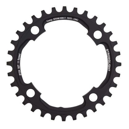 Enkelvoudig Blad STRONGLIGHT ALU 7075 NARROW WIDE Sram X01 11V 4 Gaten 104 mm