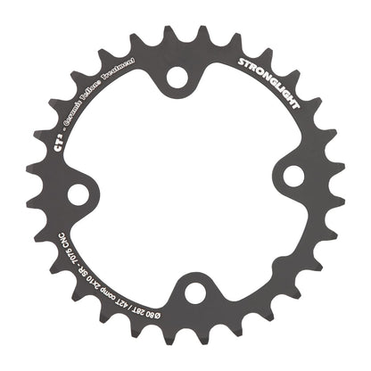 Binnenste kettingblad STRONGLIGHT CT² Sram 10V 4 gaten 80 mm
