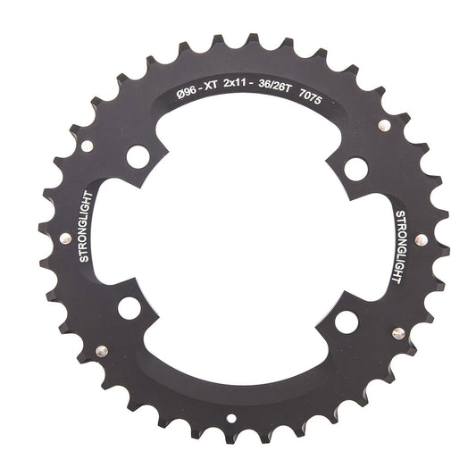 Plateau Extérieur STRONGLIGHT Shimano XT M8000 / SLX M7000 11V 4 Trous 96 mm