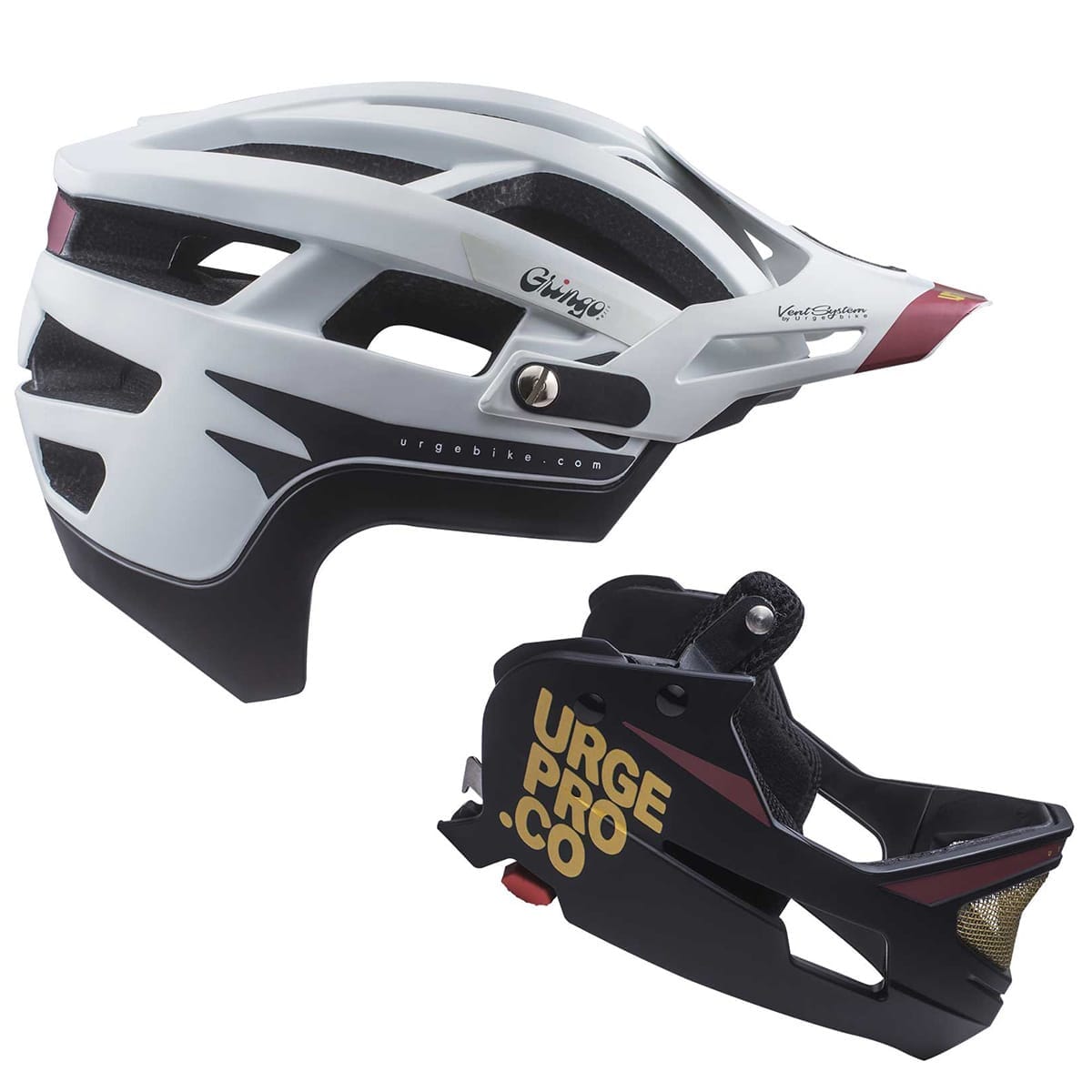 Casque VTT URGE GRINGO DE LA SIERRA Blanc/Noir